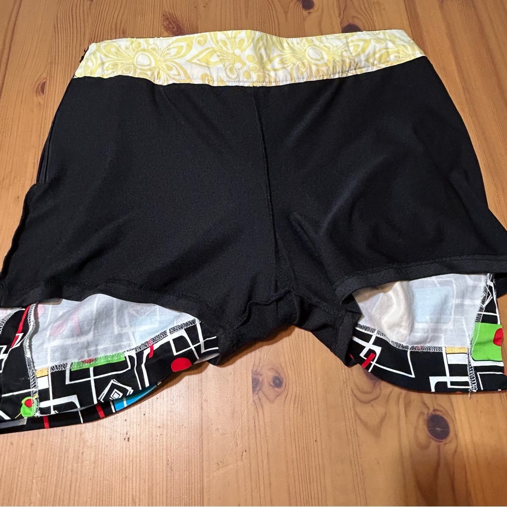 Loudmouth Ladies Skort Happy Hour Cocktails Golf Pickleball Tennis Black Multi 8 - Picture 13 of 15